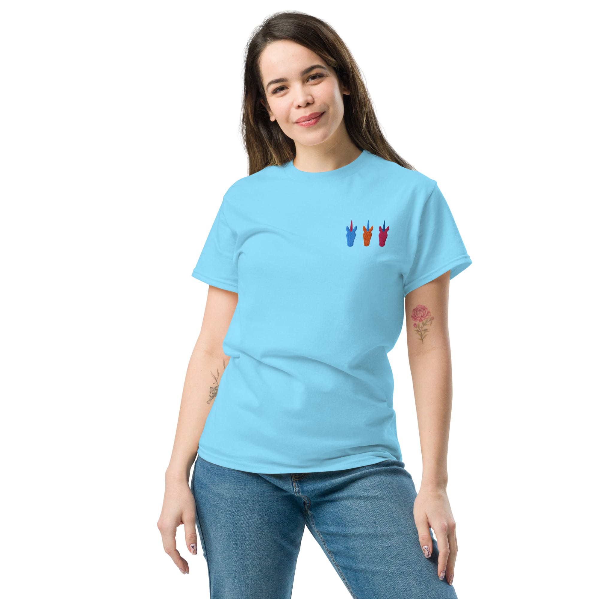 UNIQORNIA Unisex classic tee - Three Unicorns