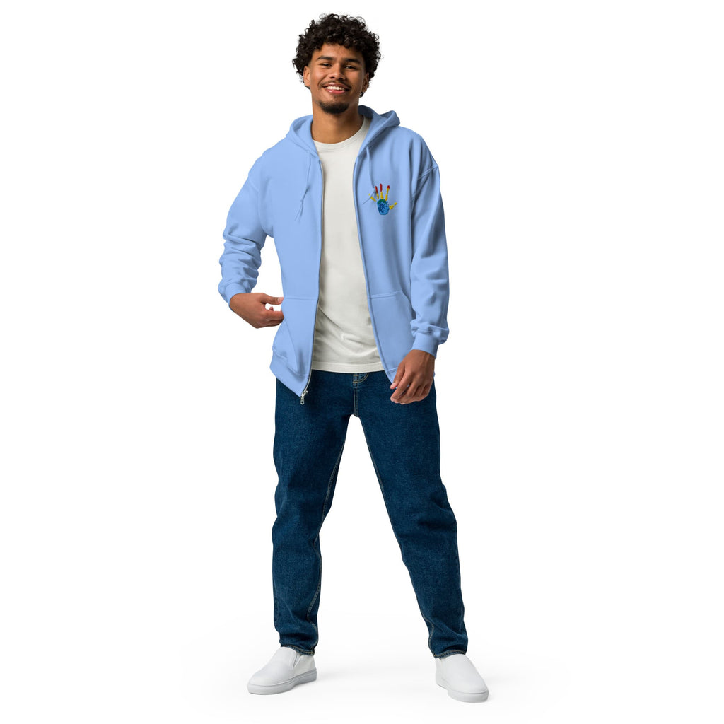 UNIQORNIA Unisex zip hoodie - My hand